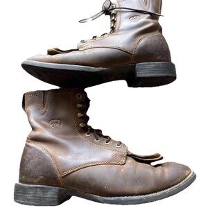 Ariat Heritage Lacer II Riding Lace Boots Women’s Size 8 Distressed Brown 33505